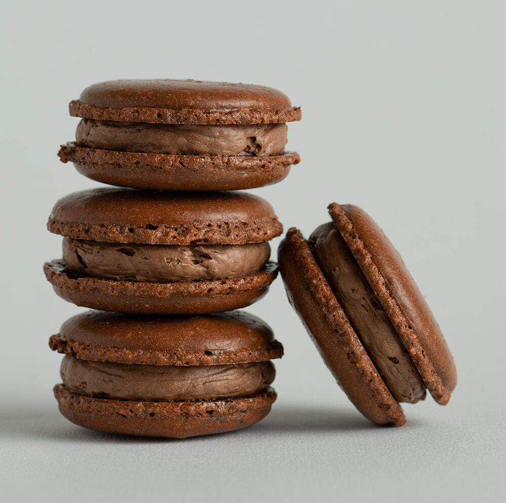 Çikolatalı Macaron - 1