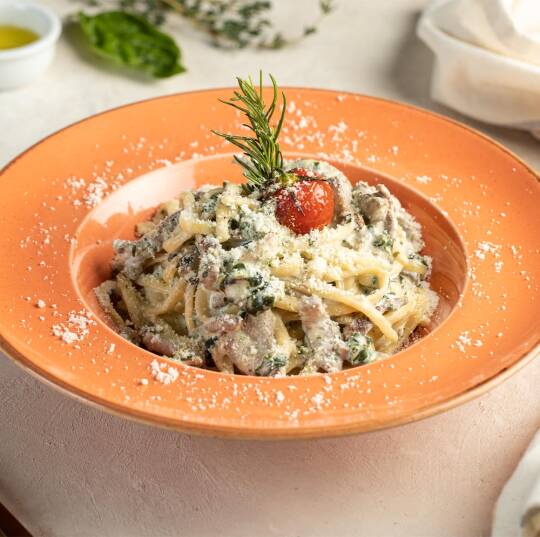 Etli Ispanaklı Linguine